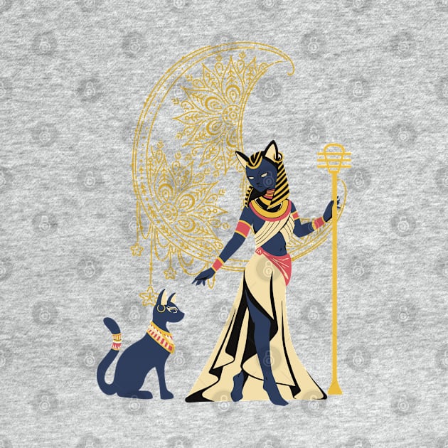 Egyptian Goddess Bastet by Hypnotic Highs